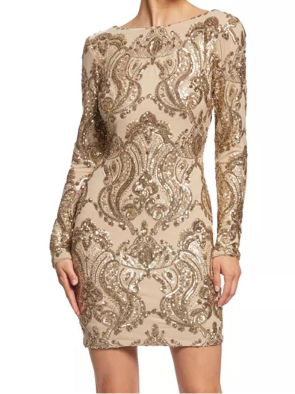 NEW Dress the Population Lola Hold Sequin Mini Dress